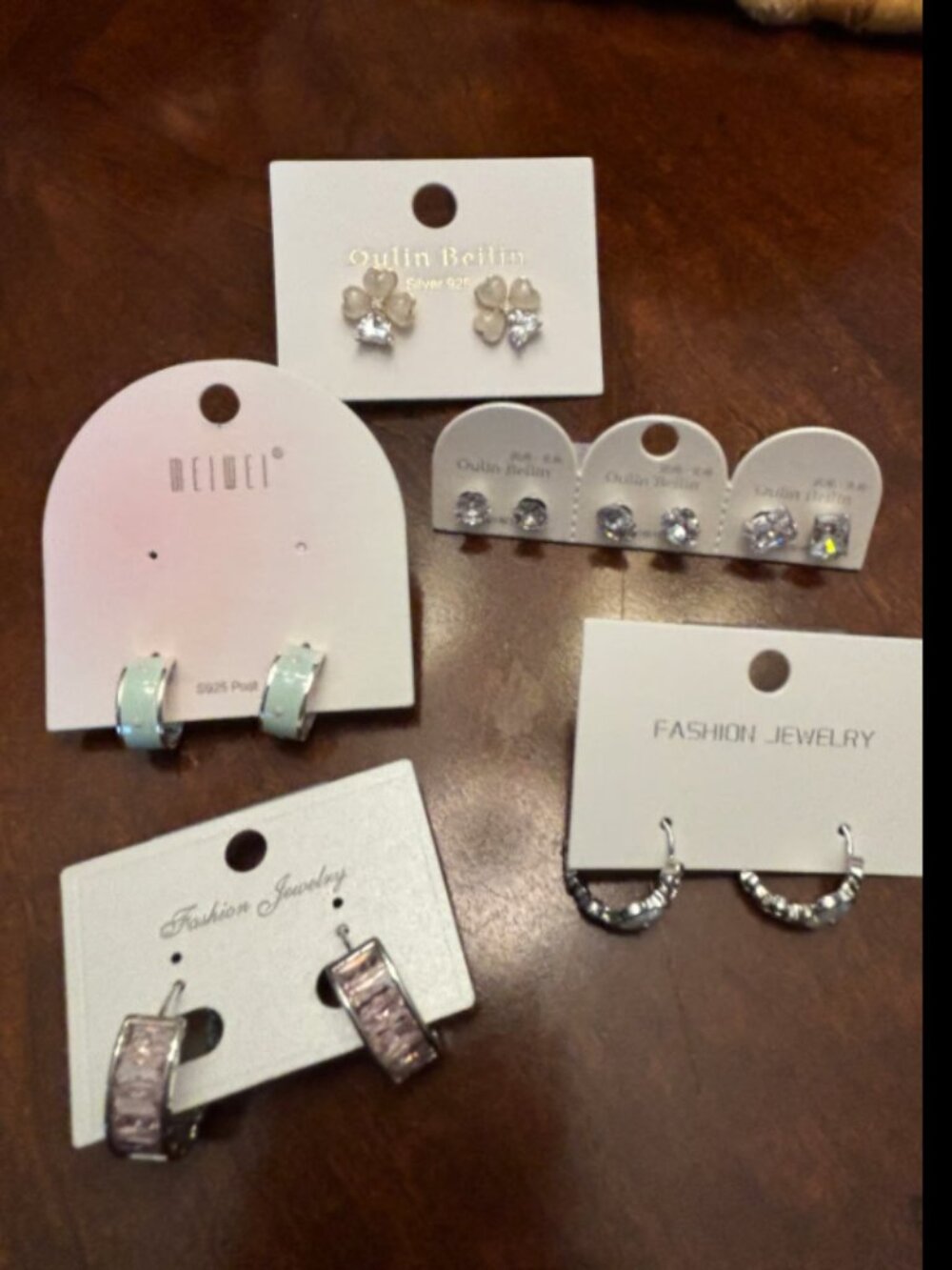 Set of 7 pairs of earrings- all new!